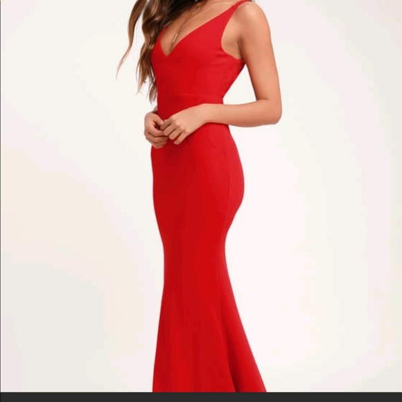 Lulus Dresses Lulus Red Formal Maxi Dress Xl Poshmark